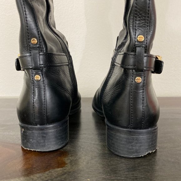 Tory Burch Black Leather Boots - Picture 6 of 9